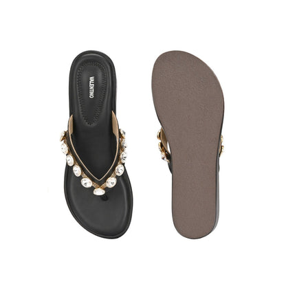Valentino Women Premium Black Wedges