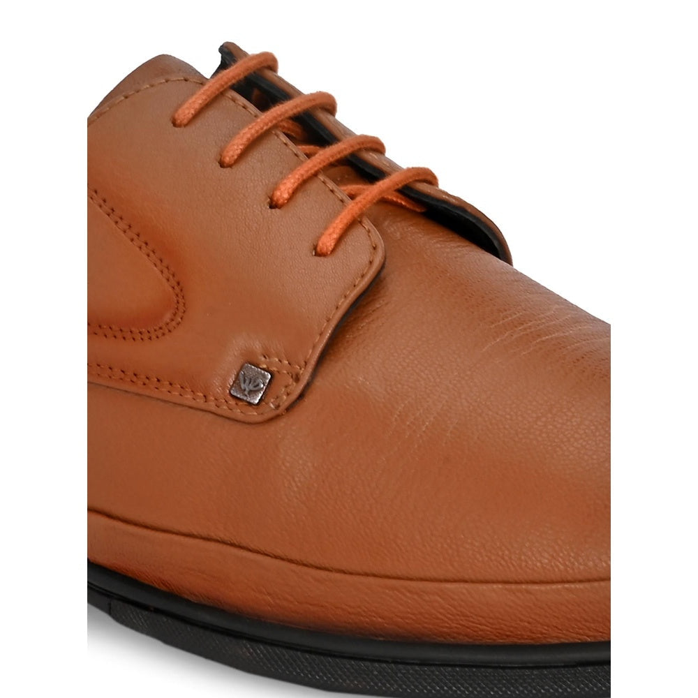 Valentino Mens Leather Formal Derbies - Tan