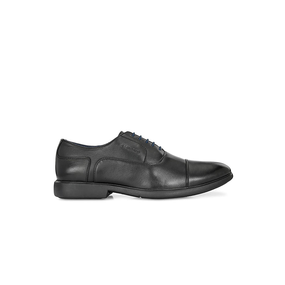 Valentino Mens Leather Formal Oxford Shoes - Black