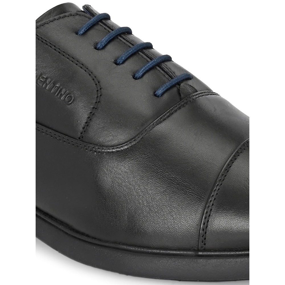 Valentino Mens Leather Formal Oxford Shoes - Black