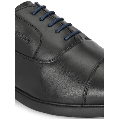 Valentino Mens Leather Formal Oxford Shoes - Black