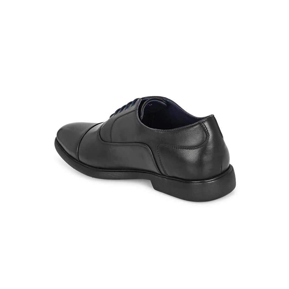 Valentino Mens Leather Formal Oxford Shoes - Black