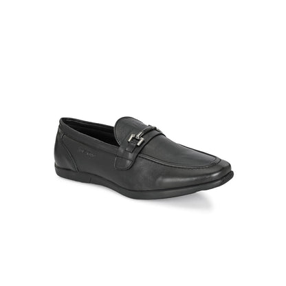 Valentino Mens Leather Casual Loafers - Black