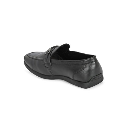 Valentino Mens Leather Casual Loafers - Black