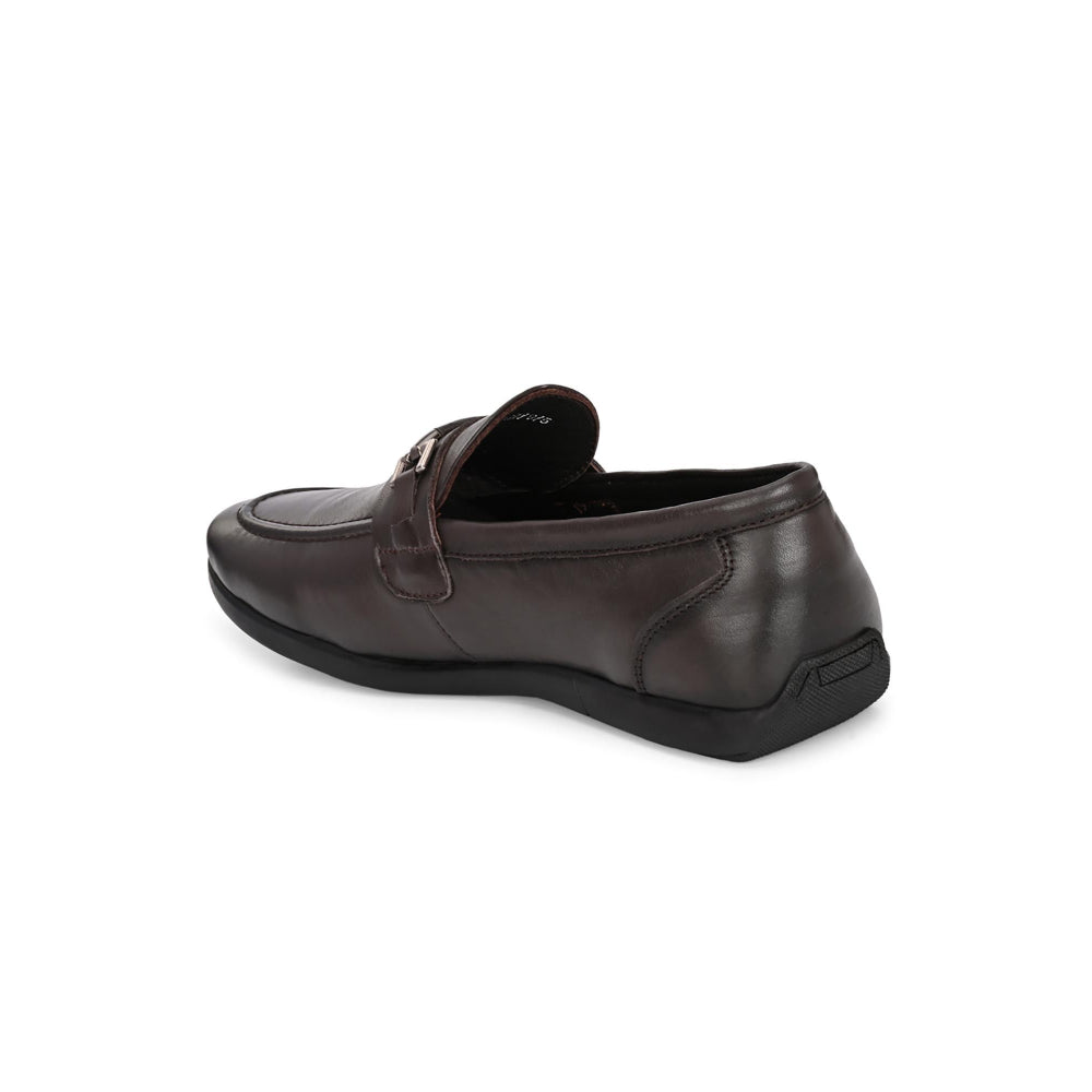 Valentino Mens Leather Casual Loafers - Brown