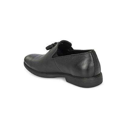 Valentino Mens Leather Formal Loafers - Black