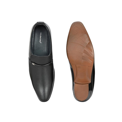 Valentino Mens Leather Formal Oxford Shoes - Black