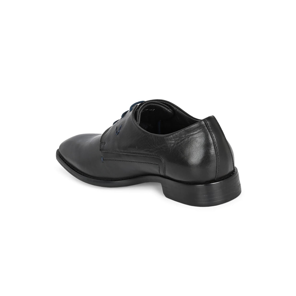 Valentino Mens Leather Formal Derbies - Black