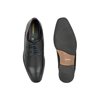 Valentino Mens Leather Formal Derbies - Black