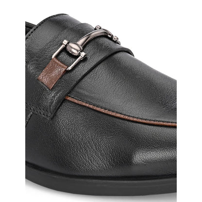 Valentino Mens Leather Casual Loafers - Black