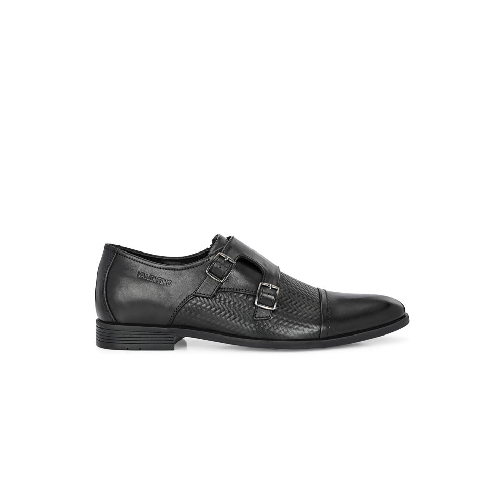 Valentino Mens Leather Formal Oxford Shoes - Black