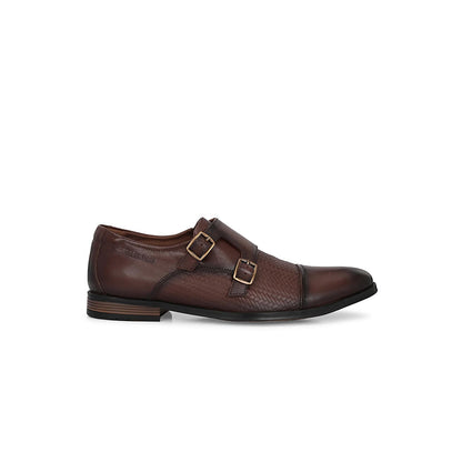 Valentino Mens Leather Formal Oxford Shoes - Brown
