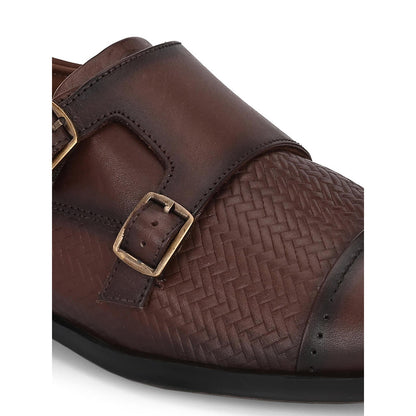 Valentino Mens Leather Formal Oxford Shoes - Brown