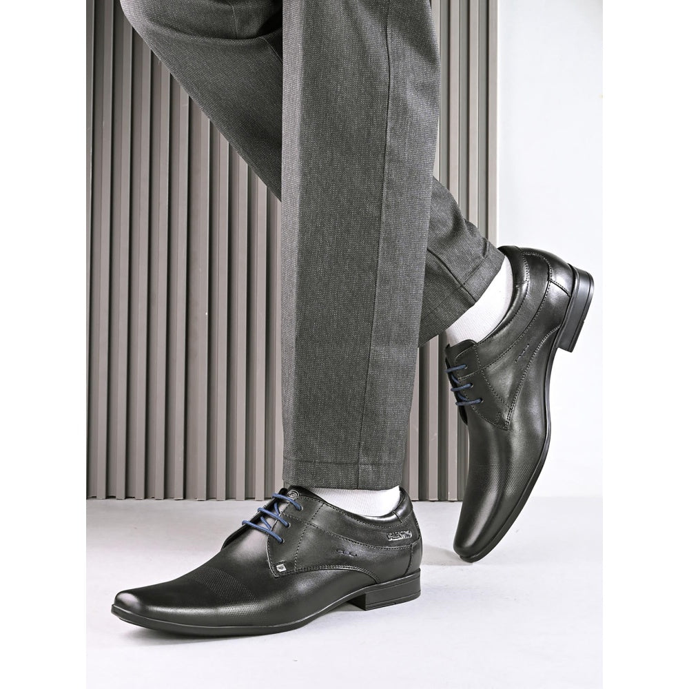 Valentino Mens Leather Formal Derbies - Black