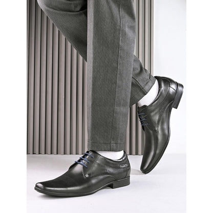 Valentino Mens Leather Formal Derbies - Black