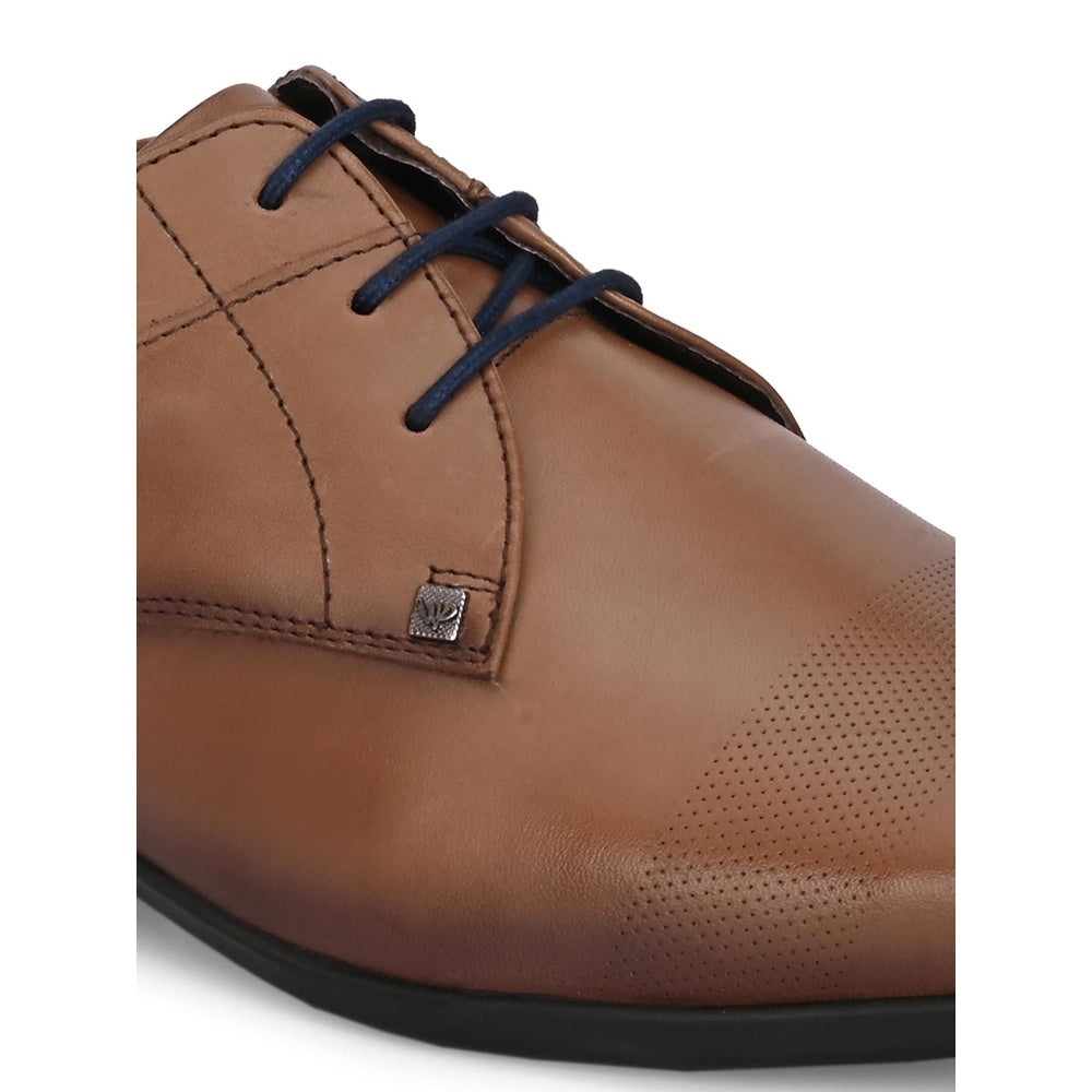 Valentino Mens Leather Formal Derbies - Brown