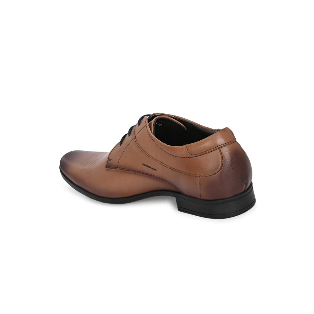 Valentino Mens Leather Formal Derbies - Brown