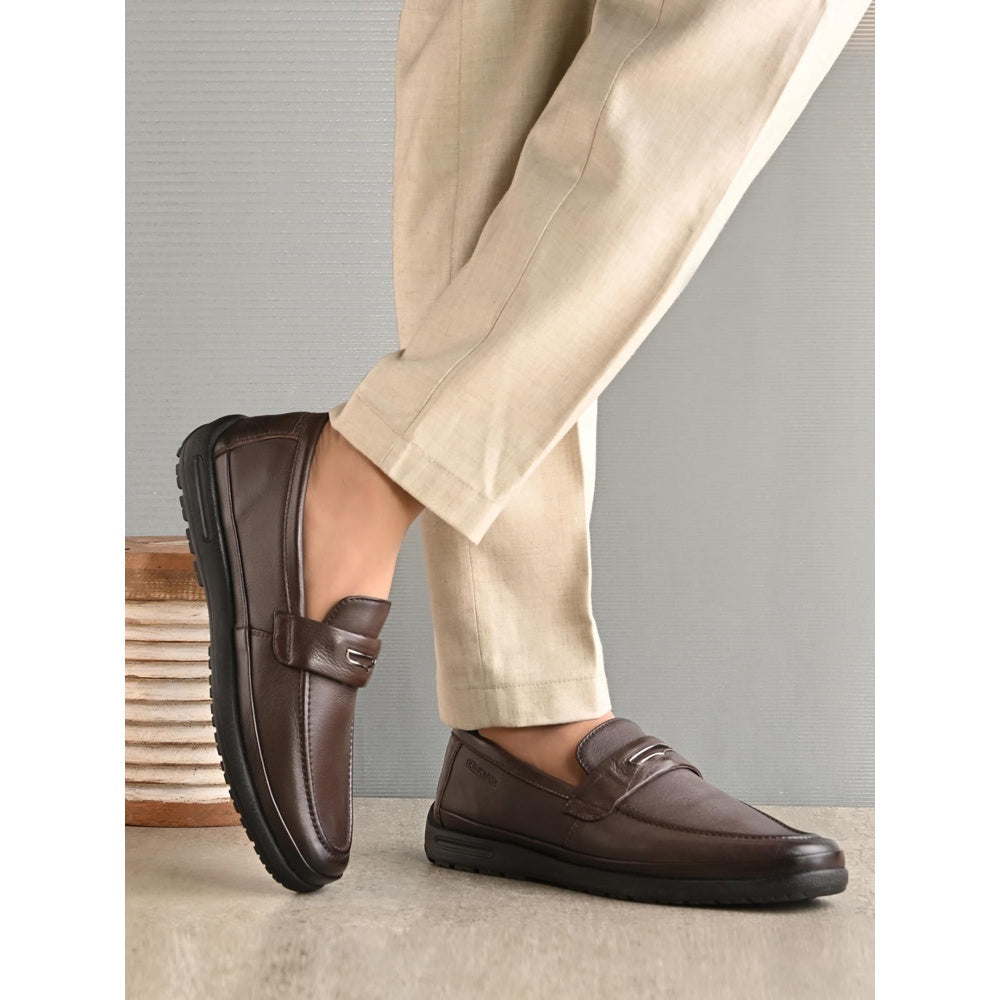 Valentino Men Brown Casual Loafers