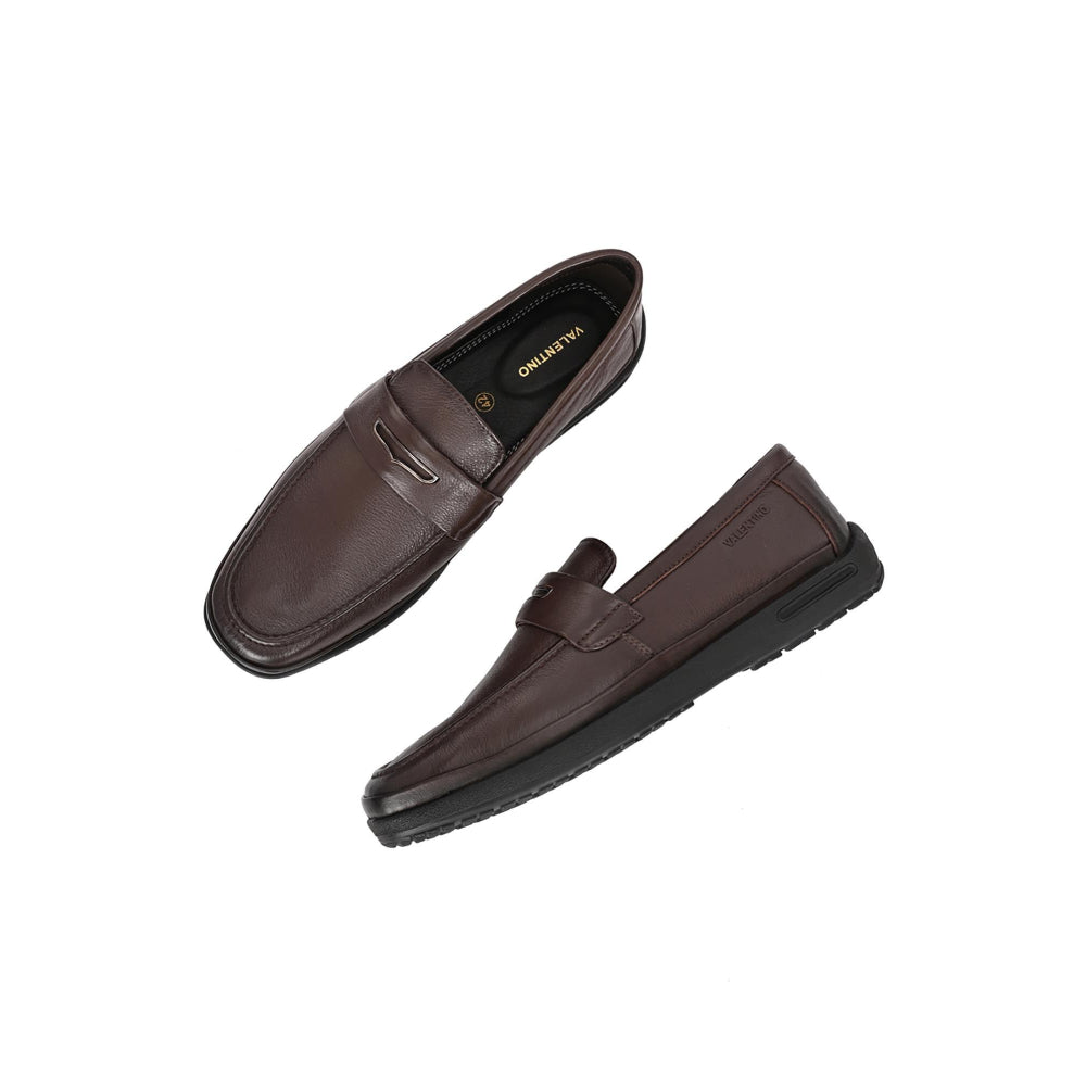Valentino Men Brown Casual Loafers