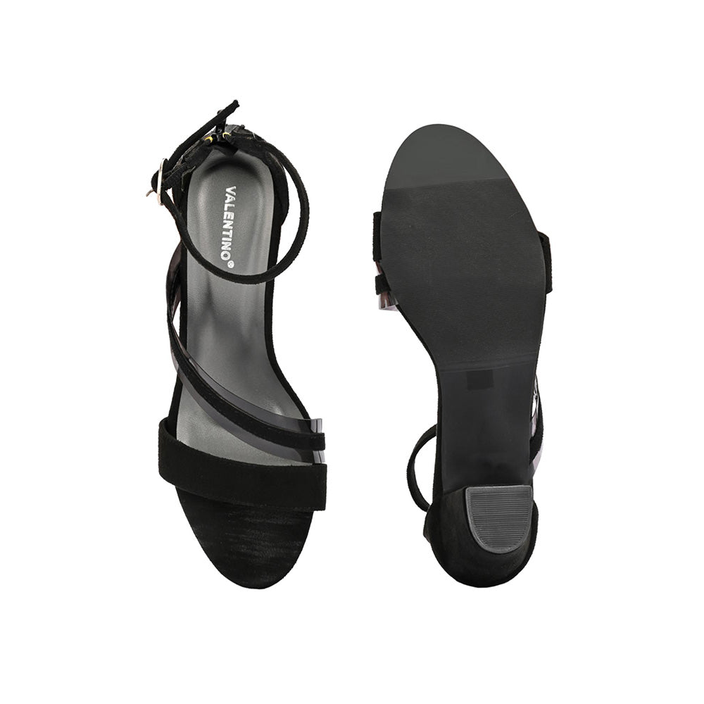 Valentino Women Premium Black Sandal Heels