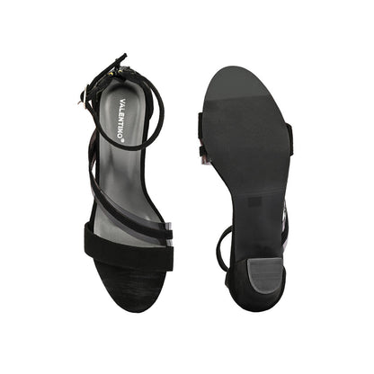 Valentino Women Premium Black Sandal Heels