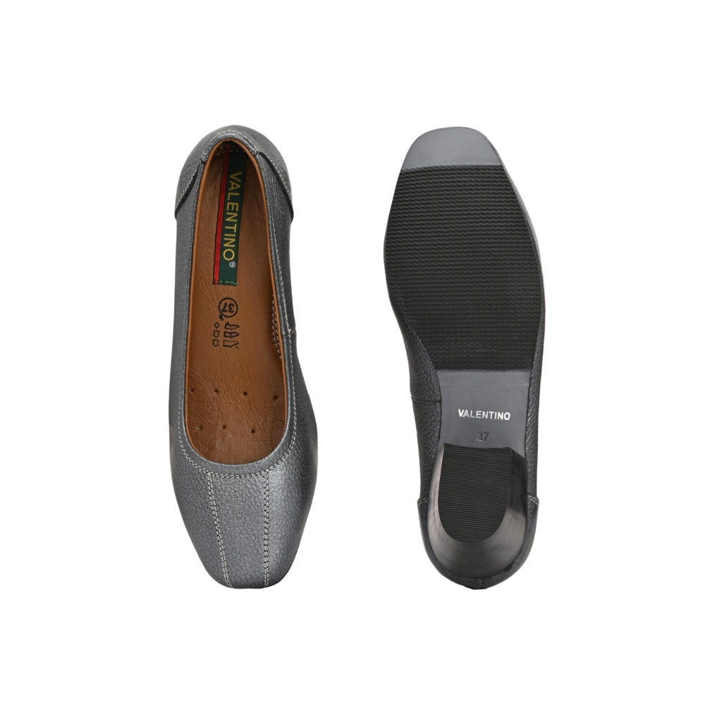 Valentino Women Grey Casual Loafers