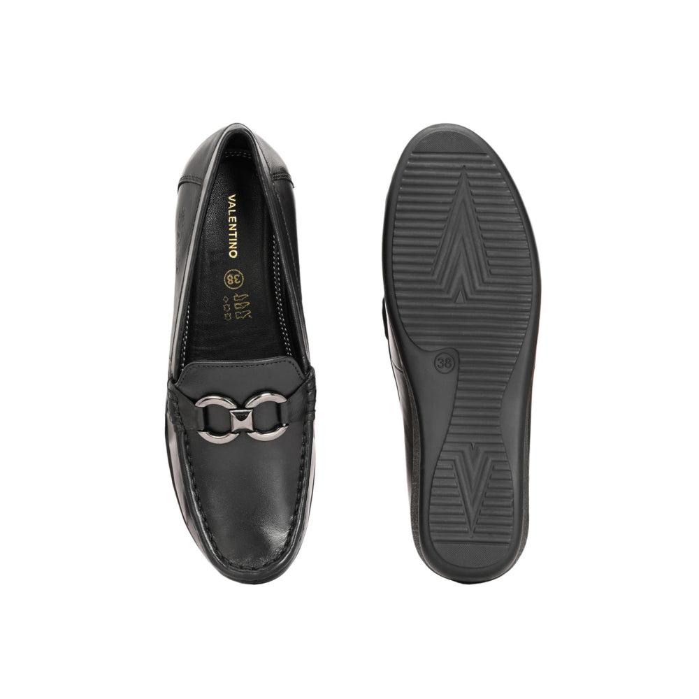 Valentino Women Black Casual Loafers