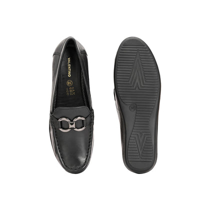 Valentino Women Black Casual Loafers