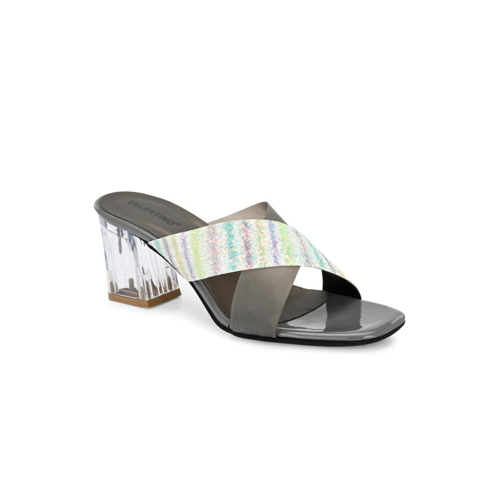 Valentino Women Premium Grey Sandal Heels