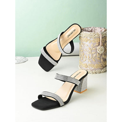 Valentino Women Premium Black Sandal Heels