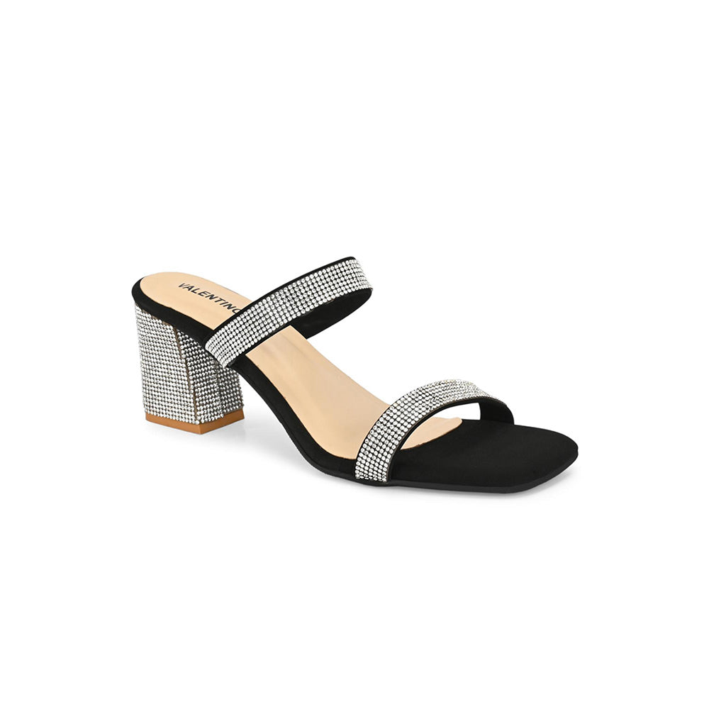 Valentino Women Premium Black Sandal Heels
