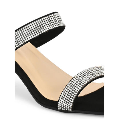 Valentino Women Premium Black Sandal Heels