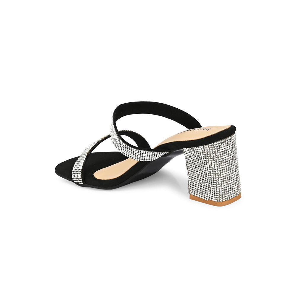 Valentino Women Premium Black Sandal Heels