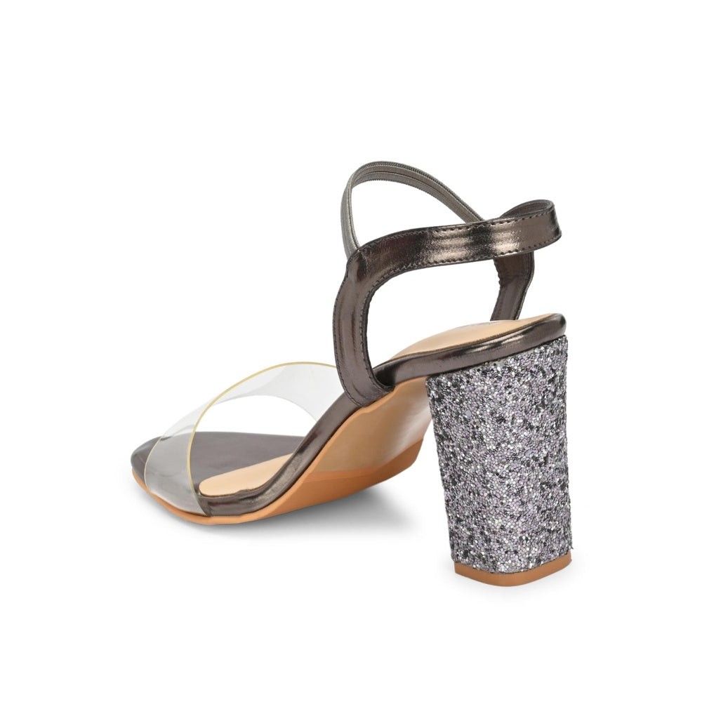 Valentino Women Premium Silver Sandal Heels