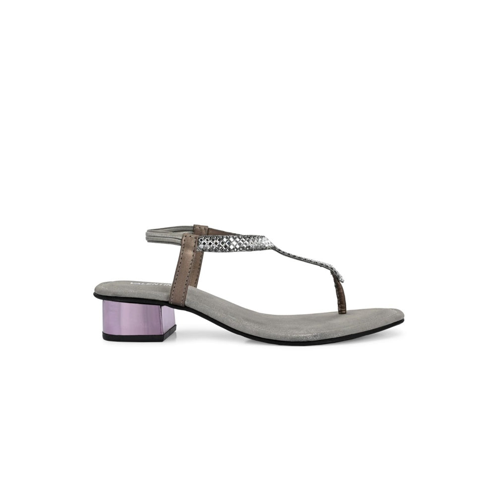 Valentino Women Silver Sandal Heels