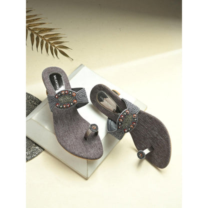 Valentino Women Grey Sandal Heels