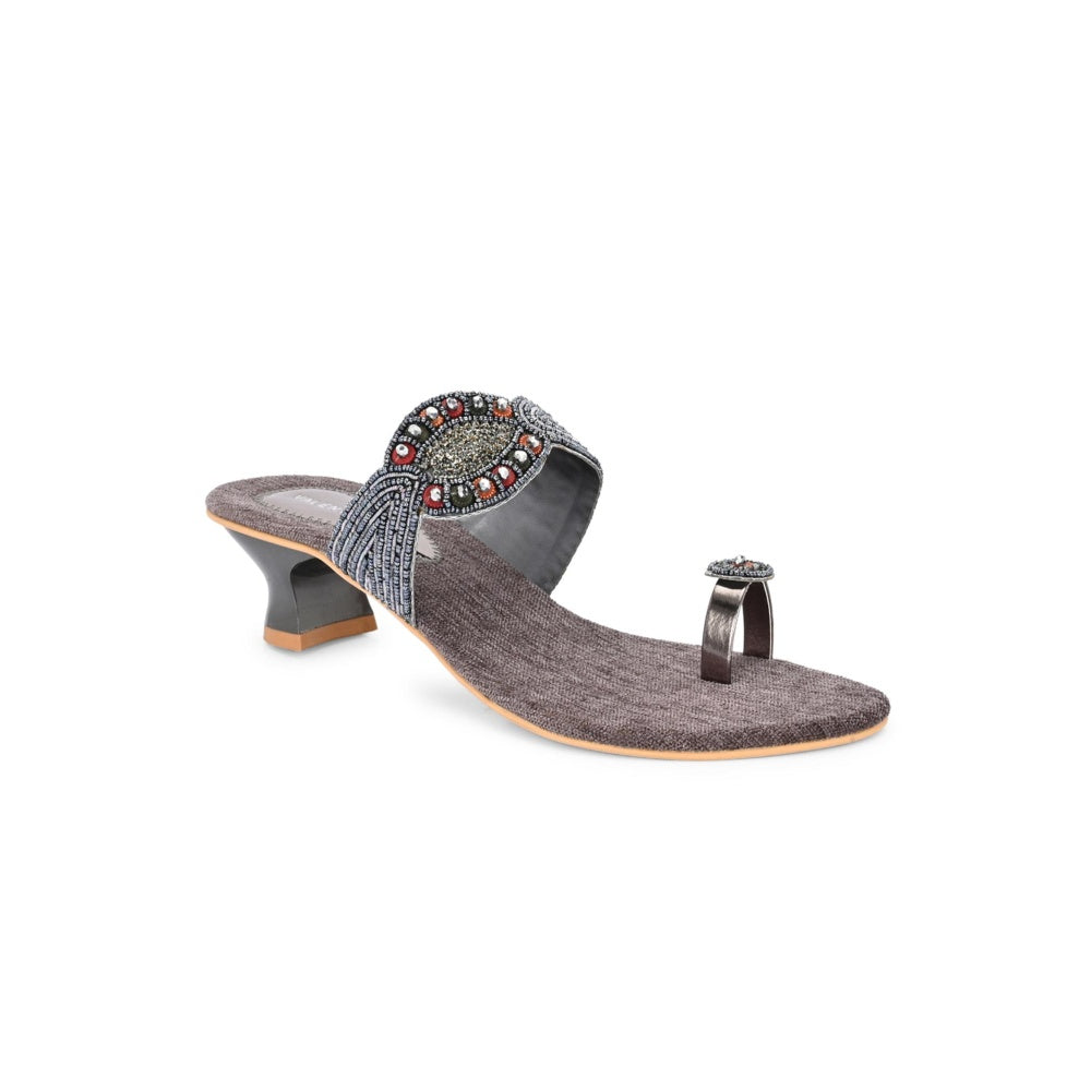 Valentino Women Grey Sandal Heels