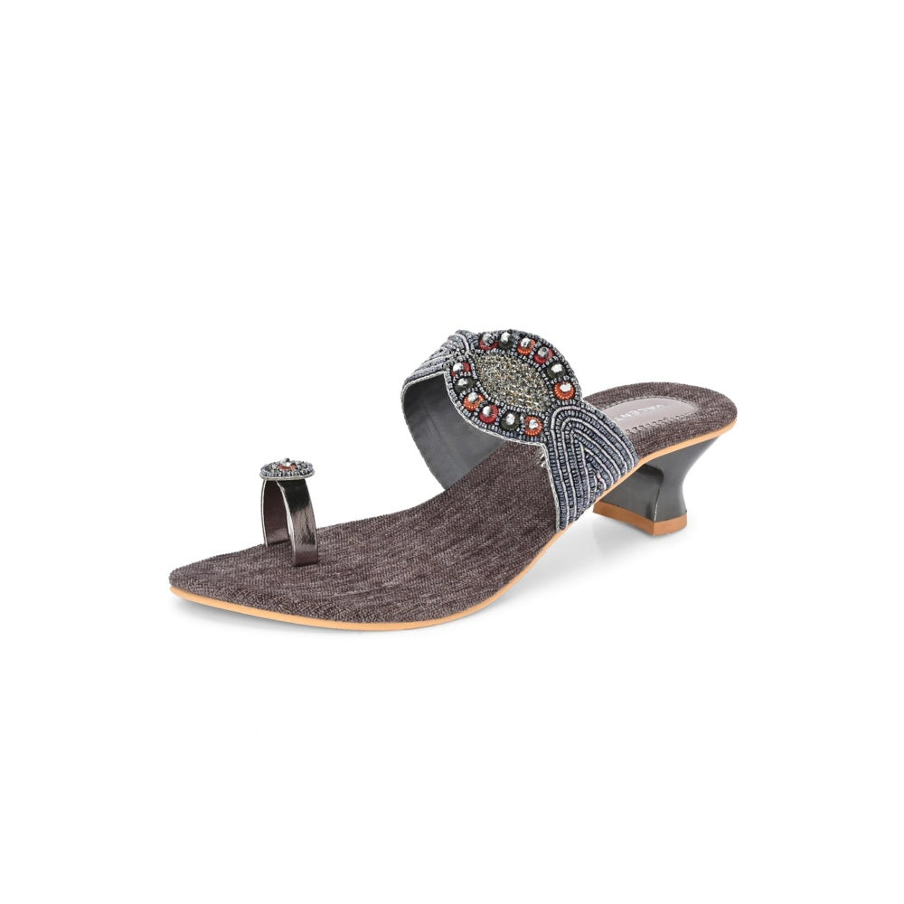Valentino Women Grey Sandal Heels
