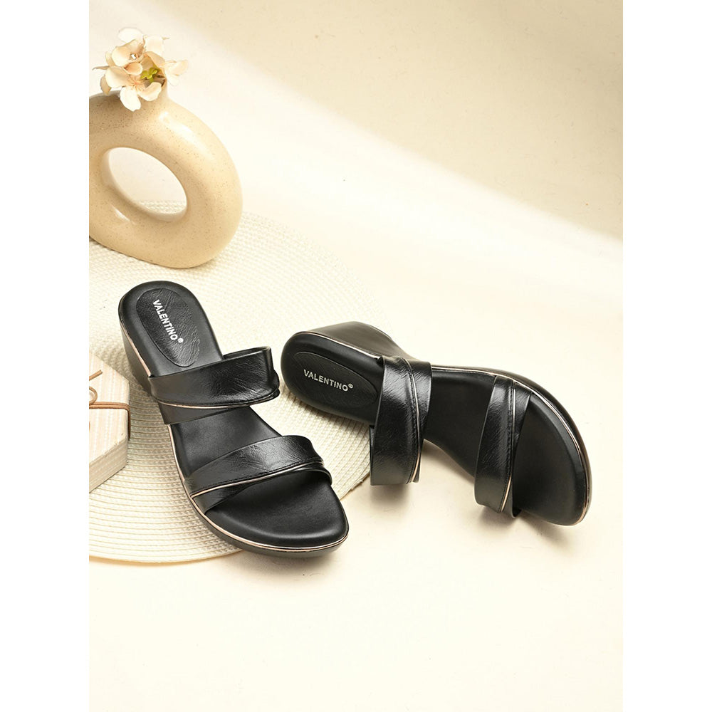 Valentino Women Black Sandal Heels