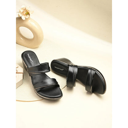 Valentino Women Black Sandal Heels