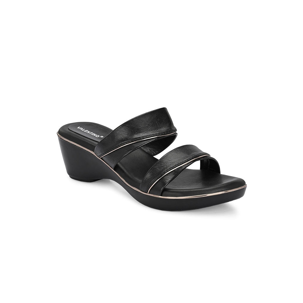 Valentino Women Black Sandal Heels