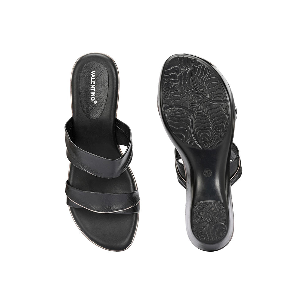 Valentino Women Black Sandal Heels