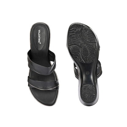 Valentino Women Black Sandal Heels