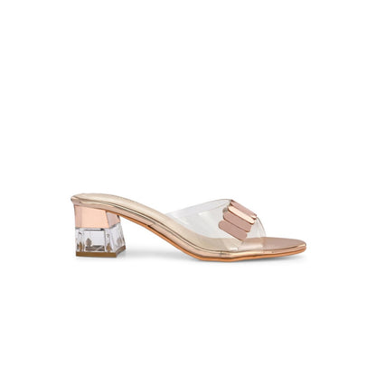 Valentino Women Premium Rose Gold Sandal Heels