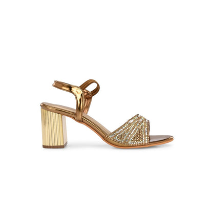 Valentino Women Premium Bronze Sandal Heels