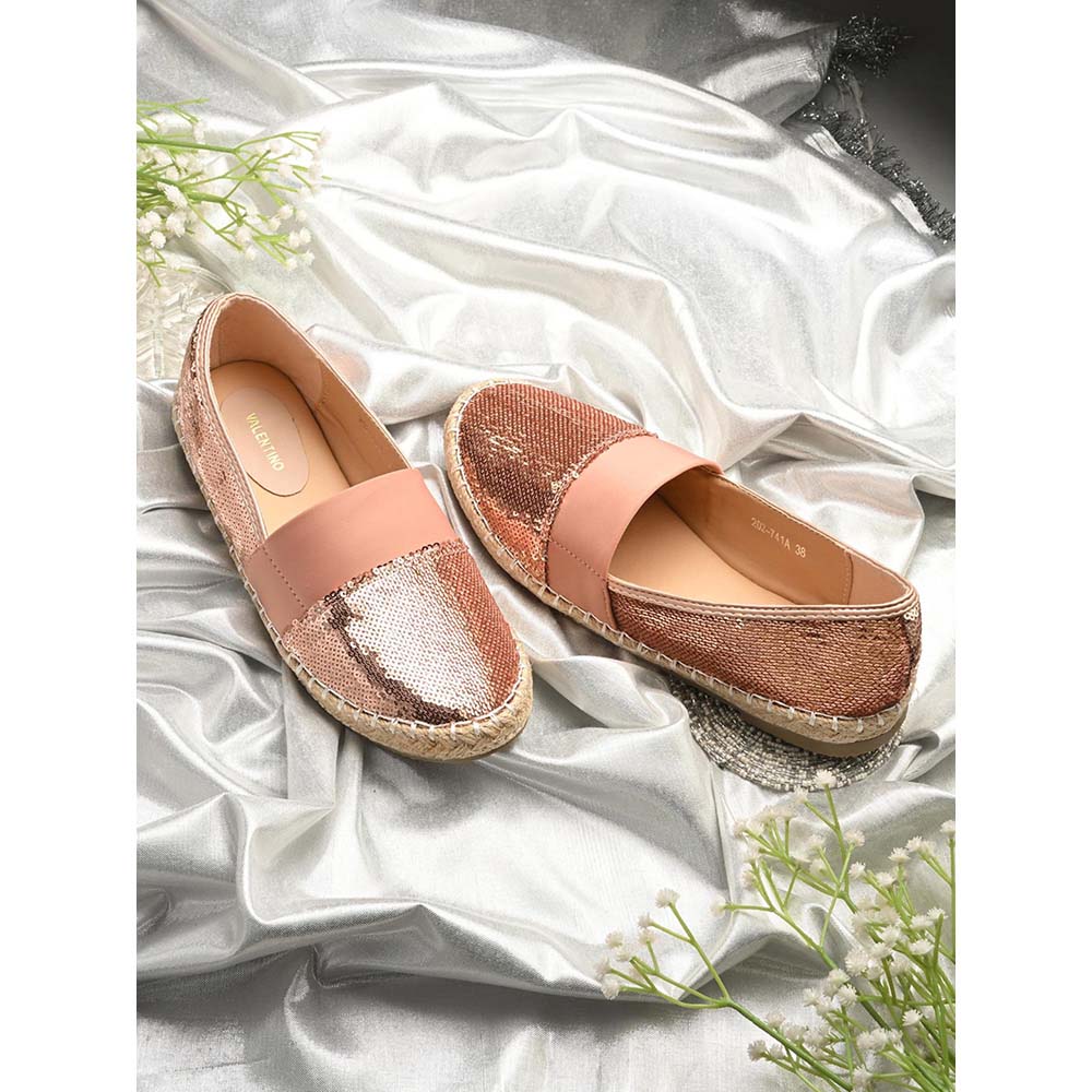 Valentino Women Pink Casual Loafers