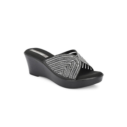 Valentino Women Premium Black Wedges