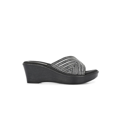 Valentino Women Premium Black Wedges