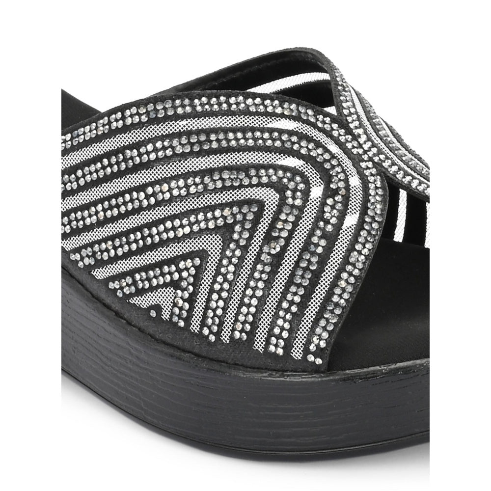 Valentino Women Premium Black Wedges