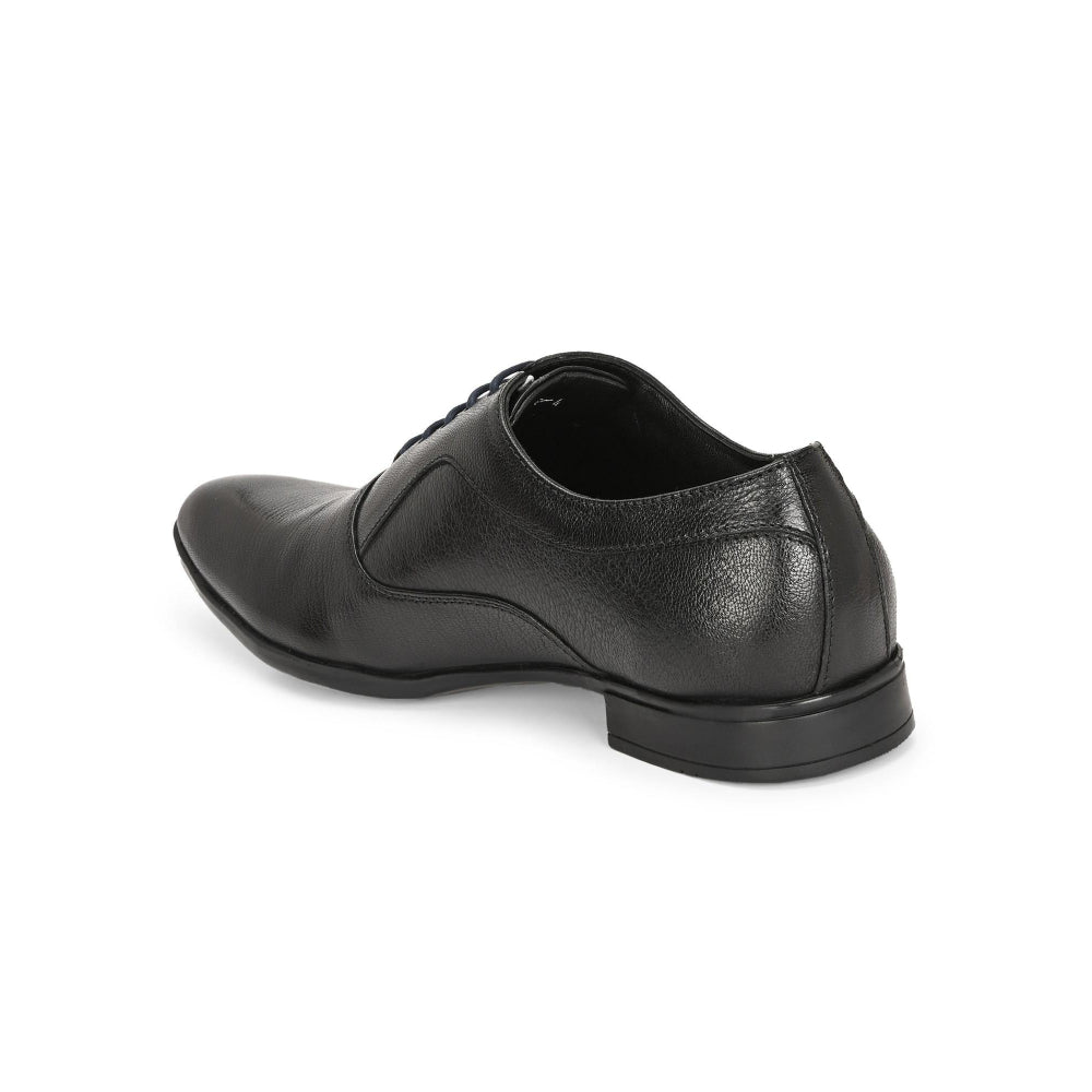 Valentino Men Premium Leather Black Lace Up Formal Oxford Shoes